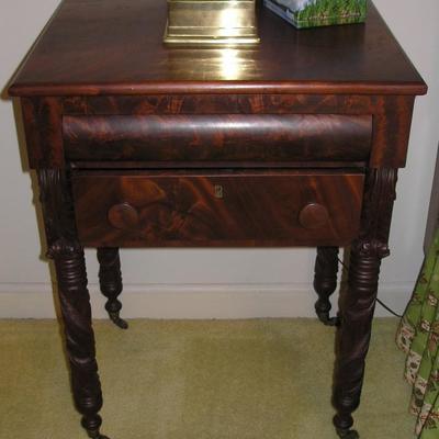 Antique Mahogany Sewing Table