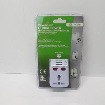 Powerline global power plug adapter