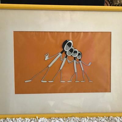 Leon Schlesinger Signed Looney Tunes Art Cel Used In Wholly Smoke, 1938
