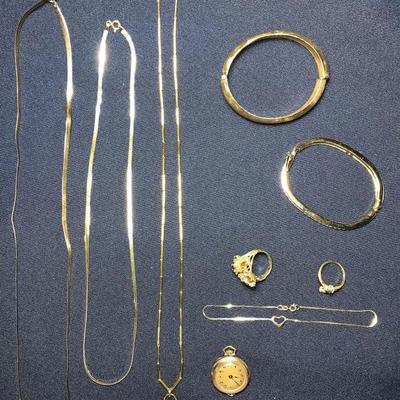 Gold, silver, and fashion jewelry
