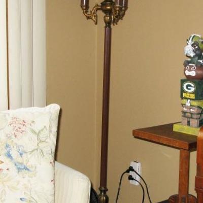 vintage heavy base floor lamp
