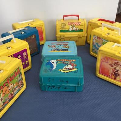 Vintage lunchboxes.