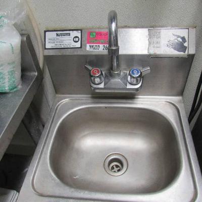 Krowne Stainless Steel Sink With Tork Towel and So ...