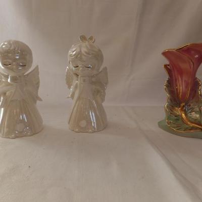 Angels and Flower Porcelain Decorative Figurines