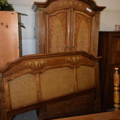 Headboard and Armoire