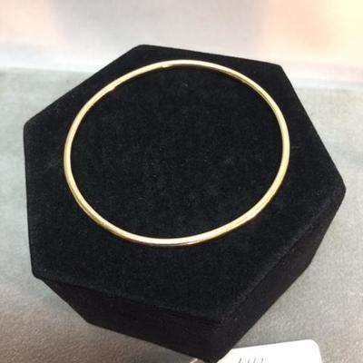 14kt Gold Bangle Bracelet
