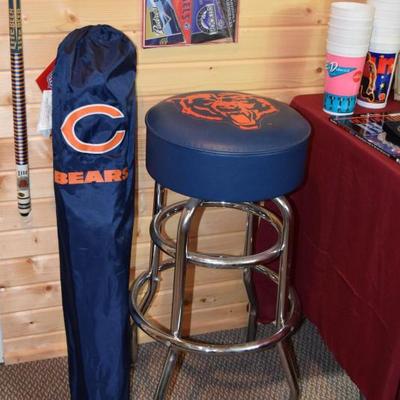 Chicago Bears Stool & Portable Chair