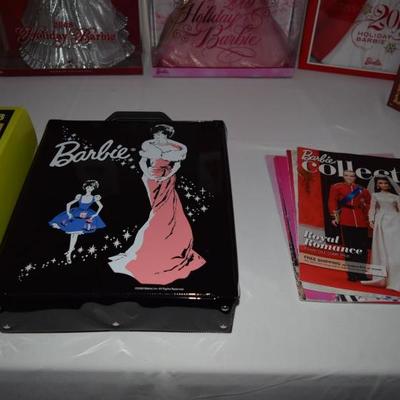 Barbie Carrying Case & Barbie Collector Magazines