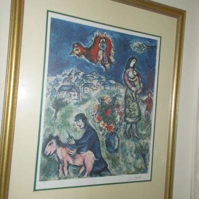 Marc Chagall print $250
dated 1943 #434/1000