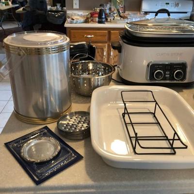 Meat Rack, Baking Dish, & Kitchenware