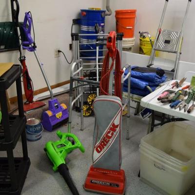 Garage Items & Oreck Vacuum Cleaner