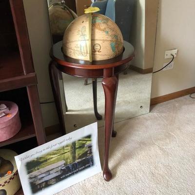 Globe in Table & Art
