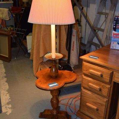 Clover Side Table w Lamp