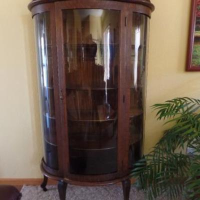 Antique Curved Hutch