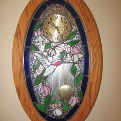 Stain Glass Looking Clock
