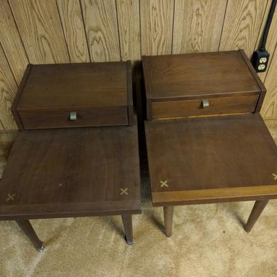 MCM End Tables and matching coffee table 