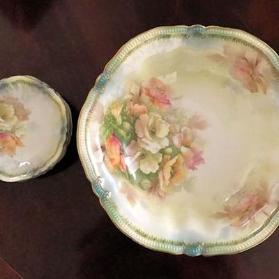 R.S. Prussia berry bowl set (red mark)