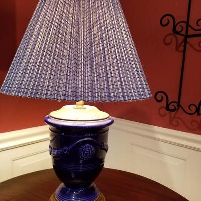 Cobal Jardiere style lamp and shade 