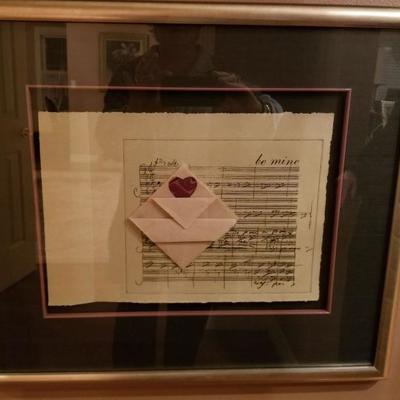 Beethoven's Valentine framed artwork.