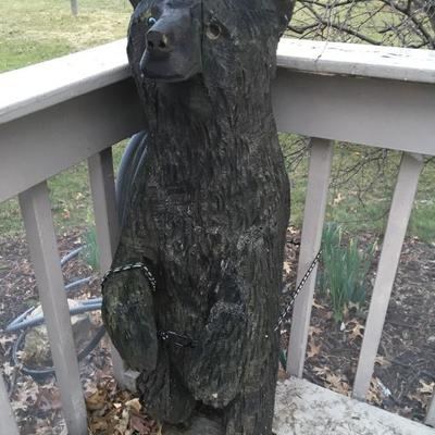 carved bear (missing a foot)