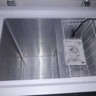 inside of deep freezer