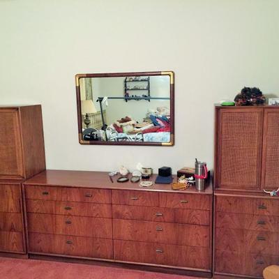 Modular bedroom storage units, another mirror