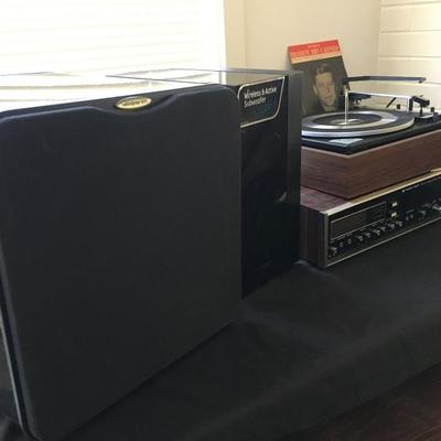 Velodune SPL Subwoofer, Samsung Wireless & Active Subwoofer, Records and Record Players