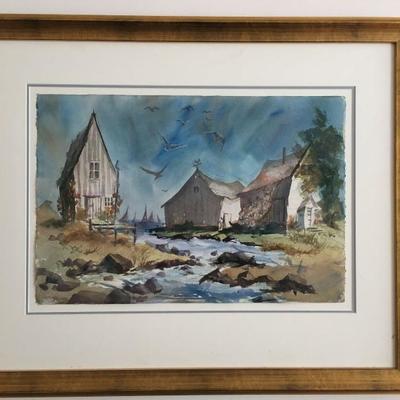 Babbling Brook Watercolor
