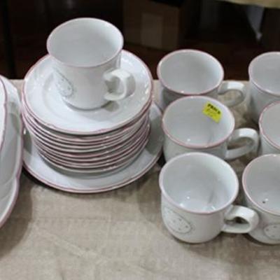Cups and saucers china by Victoriana marked Japan.