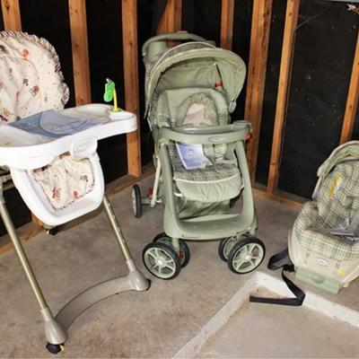 High chair, Stroller and Car seat