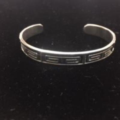 .925 Sterling Silver Cuff Bracelet - .6 Oz.