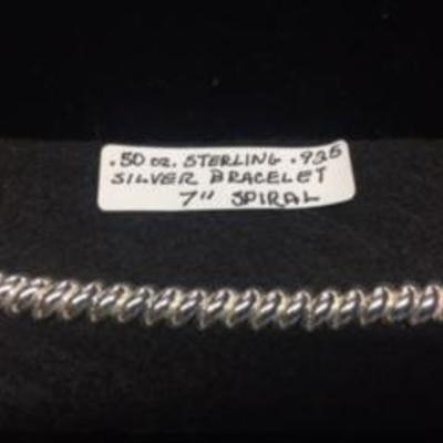 7" Sterling Silver Bracelet - .50 Oz.
