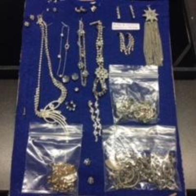 Tray of Bling & Earrings