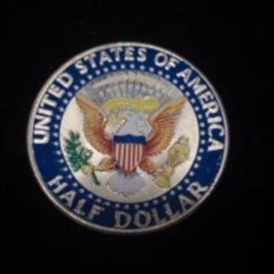 1964 Colorized Kennedy 1/2 Dollar