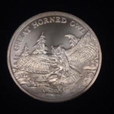 1 Oz. Great horned Owl Copper Proof