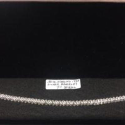 7" Sterling Silver Bracelet - .50 Oz.
