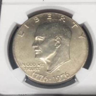 1976-D MS65 Bicentennial Eisenhower Dollar