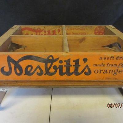 Nesbitt's vintage soda crate. 