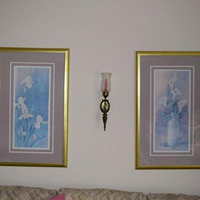 Artwork, candle sconce