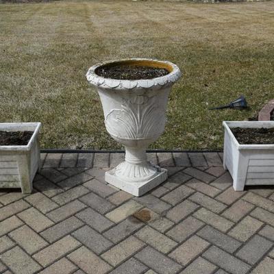 Outdoor vase and plant containers