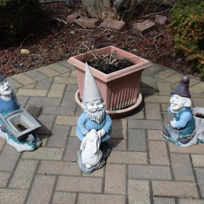 Yard art, outdoor plant container