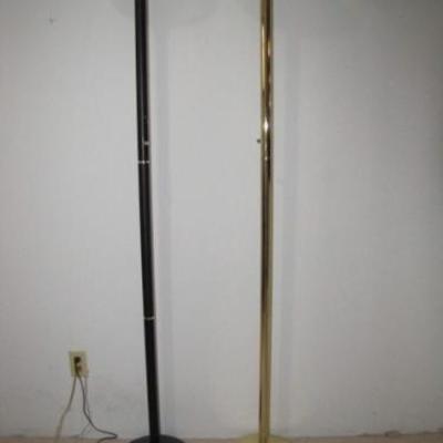 x2 Brass Standing Lamps