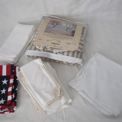 Sofa Slip Cover and Assorted Table Linens