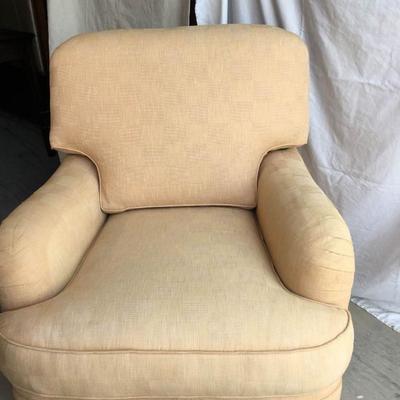 Comfortable Cream Fabric Armchair