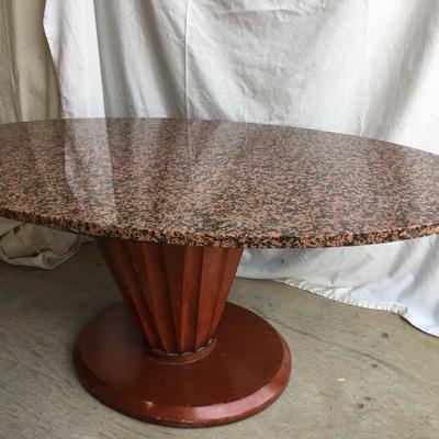 Oval Granite Coffee Table