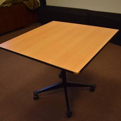 36x36 Rolling Laminate Top Table
