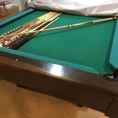 pool table w/ ping pong topper