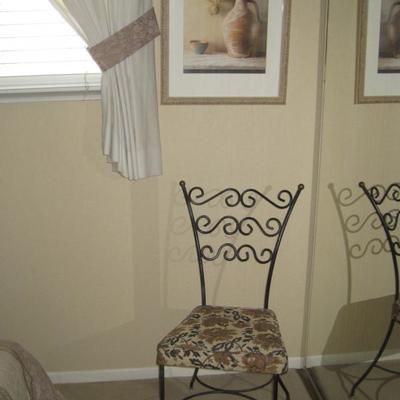 Cute metal frame chair