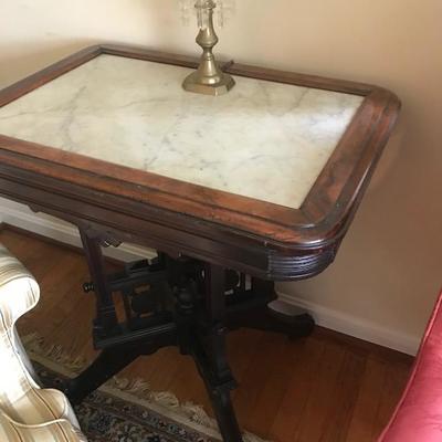 Marble Top Table.
