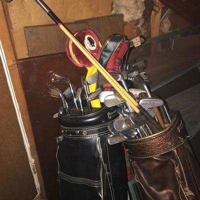 Vintage Golf Clubs.